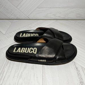 Labucq Slides Sandals black Women Size 38 Made In Italy